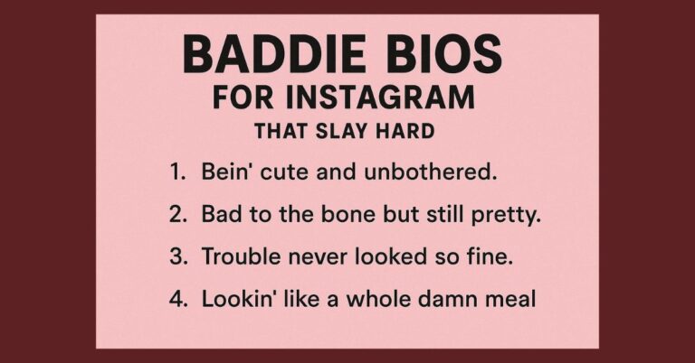 550+ Baddie Bios for Instagram That Slay Hard