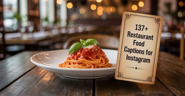 137+ Restaurant food captions for Instagram