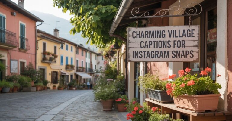 150 + Charming Village Captions for Instagram Snaps