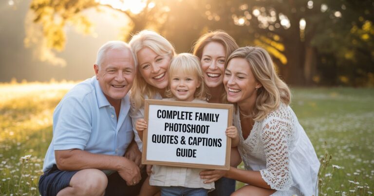Complete Family Photoshoot Quotes & Captions Guide